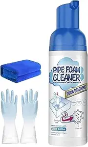 Drain Cleaner, 60mL Drain Clog Remover, Drain Clog Cleaner, Foam Drain Clog Remover Removes Hair Body Wash Scum Safe For Drains Garbage Disposals