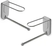 MAGICLULU 2 Pcs Metal Coat Hanger Shelf Hanger Space Saver Clips Hanger Wall-Mounted Storage Hangers Space Saving Clothes Hanger Rack Hanging Hanger Storage Hanger Organizer