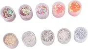 Baluue Essential Nail Art Sequins Gradient Sequins Nails Powder Shimmering Powder Glitter Set Quick Easy DIY