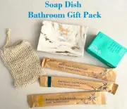 Soap Dish Bathroom Gift Pack Ceramic Soap Dish Soap Saver Bag Grove Facial Bar