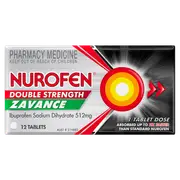 Nurofen Double Strength Zavance 512mg 12 Tablets