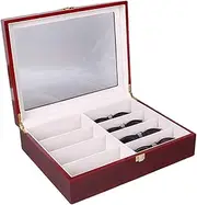 [HAMKVBPR] Sunglasses Storage Box Jewellery Storage Display Packaging Box Red Glossy 8-bit Eyeglasses Box Eyewear Display Case