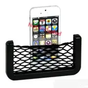 Universal Car Seat Side Back Storage Net Bag Phone Holder Organizer Black