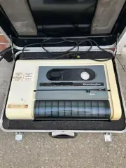 Vintage Burroughs Dex 1100 Fax Machine w/ Case