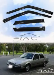 For Saab 9000 Sd 1988-1998 Side Window Visors Sun Rain Guard Vent Deflectors