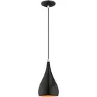 Livex Lighting 41171-68 Allison Mini Pendant Shiny Black