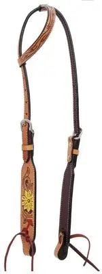 Thunderbird Single Ear Headstall, Full, Lt Oil