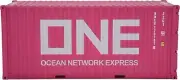 1:20 ONE 20GP Shipping Container Model Pink Abs Resin & Wood Toy Decoration Pink