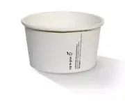 PLA Coated Plain Paper Bowl 16oz 500pc/ctn