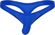 [HEYDHSDC] Men Lingerie Low Rise Closed Penis Sheath with Ball Hole Open Crotch G-String Thongs