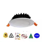 High Quality 13W LED Downlight Dimmable Flush Tri Colour CCT White Black