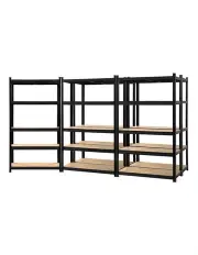 [Giantz] Garage Shelving Storage 5x1.8M Shelf in Black