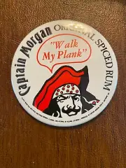 Vintage Captain Morgan ORIGINAL SPICED RUM "WALK MY PLANK" LARGE PIN