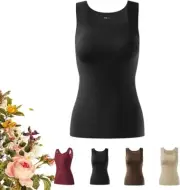 Shamfreshen U Neck Shapewear Built-In Bra Tank