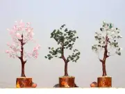 150+ Nephrite, Crystal Quartz Rose Quartz Gemstones SIlver Branches Tree AU y993