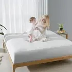 KUB Mattress Topper&Cooling Mattress Protector Bed Fitted Sheet Set, Deep Poc...