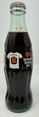 Cal Ripken Jr. Baltimore Orioles MLB Unopened Coca Cola Glass Bottle