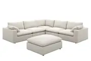 Dawson L-Shape Sectional Sofa with Ottoman