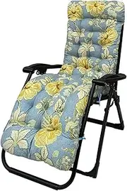 QLXYYFC Lounger Cushion Patio Chaise Lounge Cushion 67×21Inch Lounge Chair Cushion Indoor/Outdoor Sun Lounger Chair Cushions Breathable Comfortable High Back Chair Cushions(Blue2)