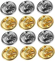 COOPHYA 30 Sets Clutch Tie Pin Boutonniere Pins Name Pin Locking Backs Pin Safety Backs Badge Fastener Butterfly Clutch Pin Backs Metal Pin Locks Name Tag Pin Backs Lapel Pin Backing Iron