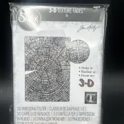 TREE RINGS 3D EMBOSSING FOLDER Sizzix Tim Holtz Texture Fades Paper Crafts new