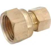 Anderson Metals 1/2 In. F x 3/8 In. M Brass Compression Adapter Pack of 10