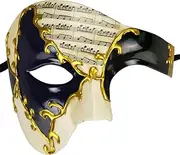 Vintage Design Half Face Men's Phantom Of The Opera Venetian Carnival Masquerade Mask