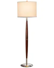 BRIGHTECH Lucas Contemporary Brown LED Floor Lamp
