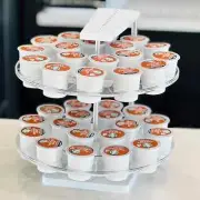 K Cup Holder K Cup Organizer Kcup 36 Coffee Pod Holder 360 Double Layer Rotation