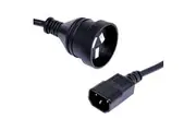 15cm UPS Power Cord Extension Lead Cable IEC Male to 3-Pin AU Female Socket