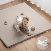 Vegan Leather Baby Play Mat, 50x50 Thicken Foam Cushioned & Waterproof Plaype...