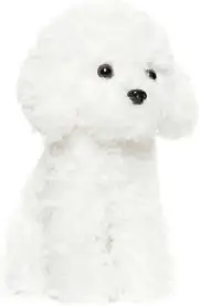 White Toy Poodle Stuffed Animal Dog Puppy - Bichon Frise Maltese Maltipoo White