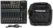 New Mackie 1202VLZ4 12-channel Compact Mixer + Matching Mackie Travel Bag
