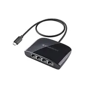 Cable Matters USB C to 4 Port Gigabit Ethernet Switch (4 Port USB C to Ethernet Adapter) - USB-C and Thunderbolt 3 Port Compatible with MacBook Pro, Dell XPS, HP Spectre x360, Surface Pro 7 and More