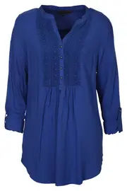 Lace Front Top--JUM-336J3003A