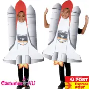 Boys Rocket Ship Costume Girls Spaceman Child NASA Outfit Kids Suit Book Week