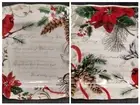 8 pc 222 Fifth HOLIDAY WISHES DINNER SALAD PLATES CARDINAL Christmas CHINA Bird