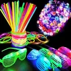 112 Pcs New Years Eve Glow in the Dark Party Supplies 2024, Glow Sticks Bulk LED