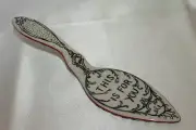 NEW! ANTHROPOLOGIE Boho MOLLY HATCH "This Is For You" Ceramic Pie Cake Server