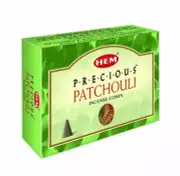 HEM - Precious Patchouli - 120 Incense Cones - Bulk Box - Indian Dhoops