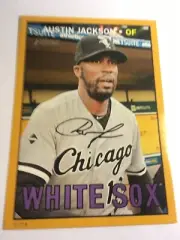 2016 Topps Heritage High Number 5x7 Austin Jackson White Sox 511 #'d 01/10 Gold