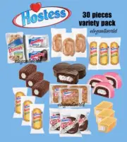 HOSTESS Variety 30 Pack, Honey Bun, Donut, Danish, Twinkies, Ding Dong, Cupcakes