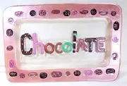 Lori Siebert For Silvestri Hand Blown Glass Chocolate Platter