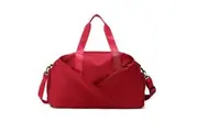 Elosung Red Stylish Gym Travel Bag With Shoe Compartment Lightweight And Durable Design Gym Bags