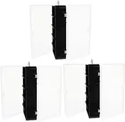 BESPORTBLE 3pcs Double Fishing Bait Storage Box with Dividers Durable Lure Organizer for Quick Compartmentalization Lightweight Tackle Container for Outdoor Fishing