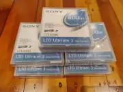 5 x Genuine Sony LTX400G LTO-3 Ultrium 800GB Data Cartridge - Sealed