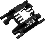 INJORA Skid Plate CNC Aliuminum Transmission Mount for TRX4M 1/18 RC Crawler Car Upgrade Parts, 16g(Black)