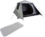 Kings 4-6 Person Tent Quick Set up+ Single Self Inflating Foam Mattress