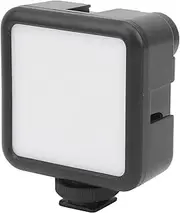 Photography Fill Light, Mini 5W 5600K±200K 3-6M Range 0‑100% Dimming LED Cold Shoe Fill Lamp,Mobile Phone Live Broadcast/Make-up,5000H Light Life,for Tripod/Light