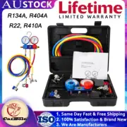 A/C Car Kit R134a Manifold Gauge Air Freon Vacuum Tester HVAC Air Conditioner AU